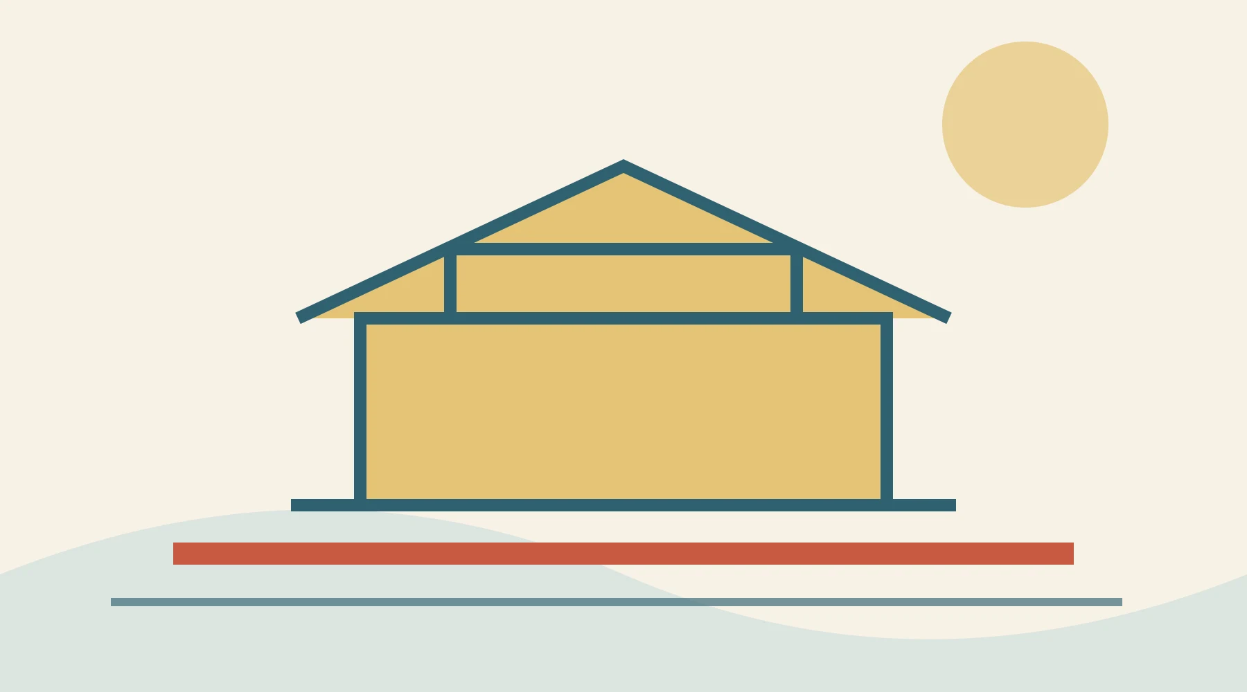 Original editorial illustration of a walled visitor site and a route through Manila